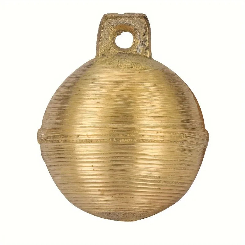 Vintage Brass Livestock Bell | Loud Retro Copper Bell for Cattle, Sheep, Horses
