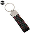 WYMECT Leather Car Keychain | Stylish Key Ring for Audi VW BMW