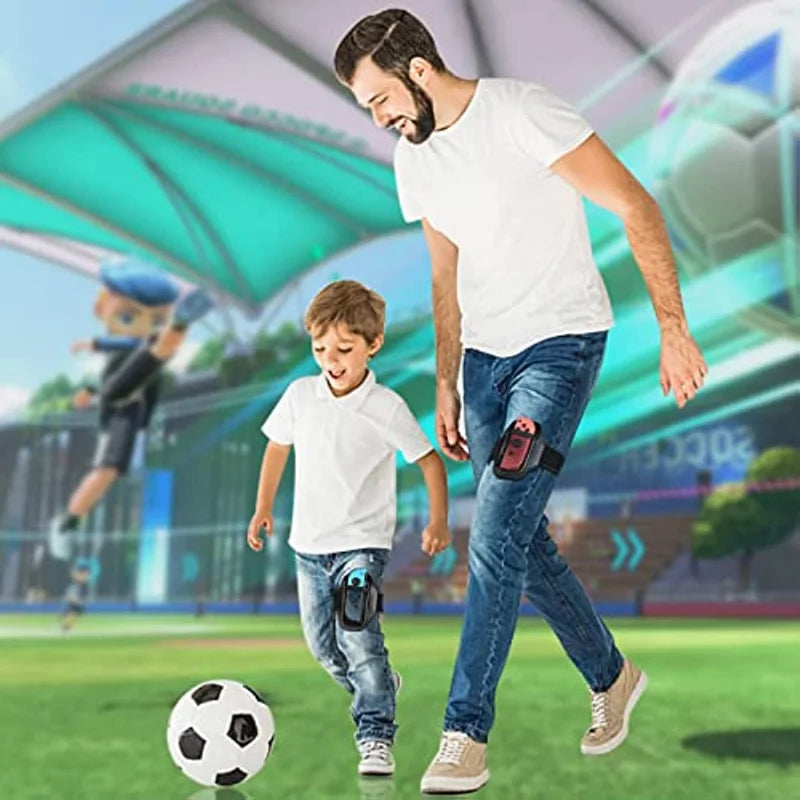 Leg Strap for Switch Sports Soccer | 2-Pack Adjustable Joy-Con Game Accessory