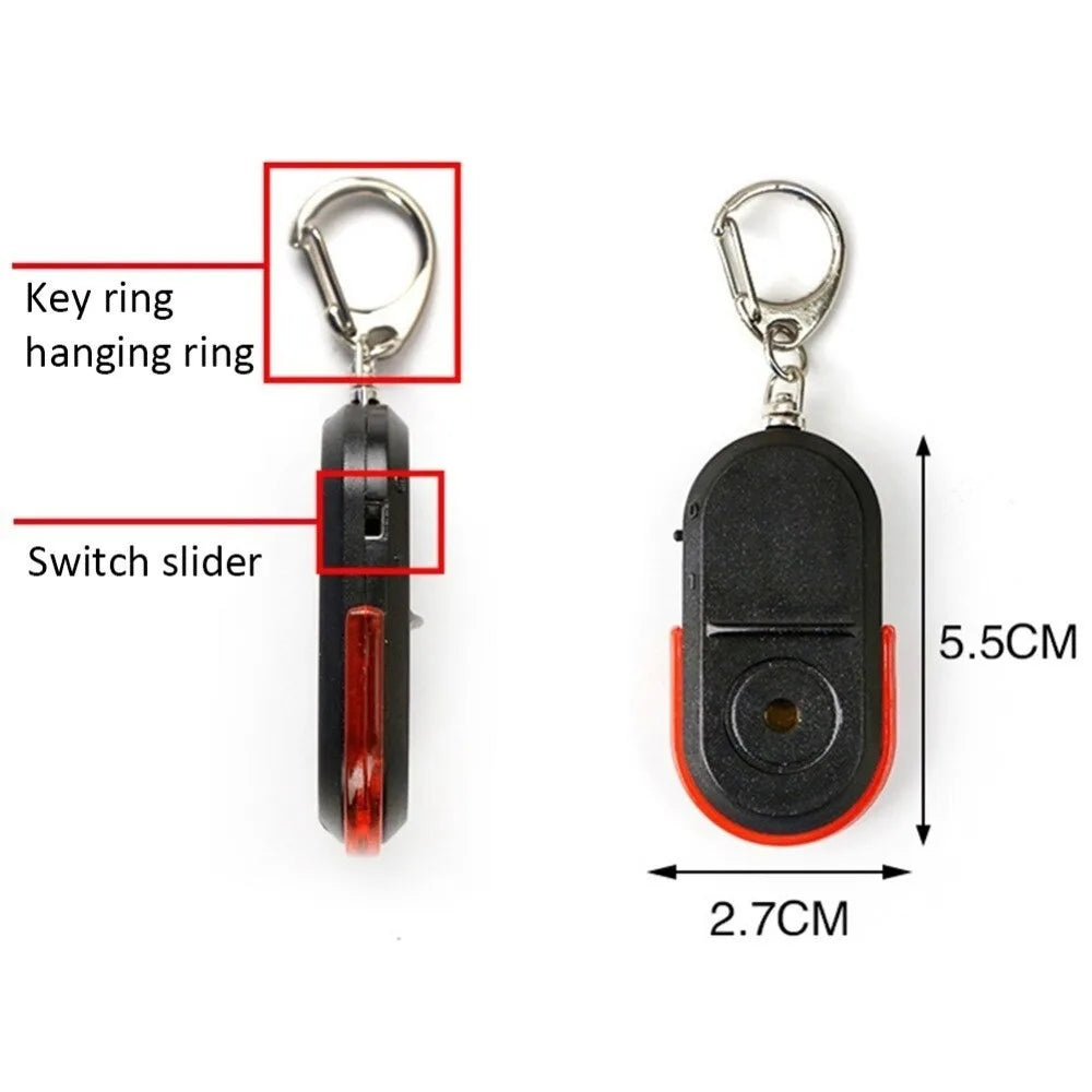Smart Wireless Anti-Lost Key Finder | Whistle Activated Alarm with LED Light