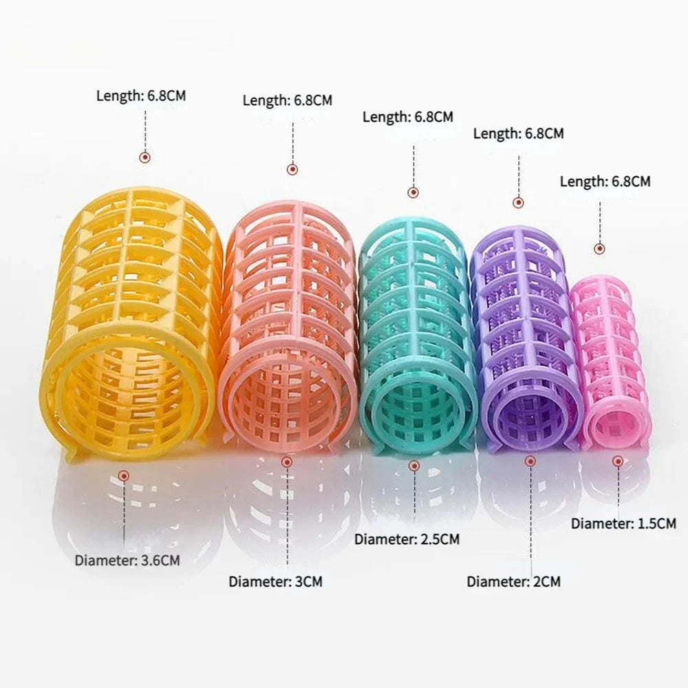 6/8/10/12/14Pcs Heatless Hair Curler Set | No Heat Hair Rollers for Root Perms and Bangs