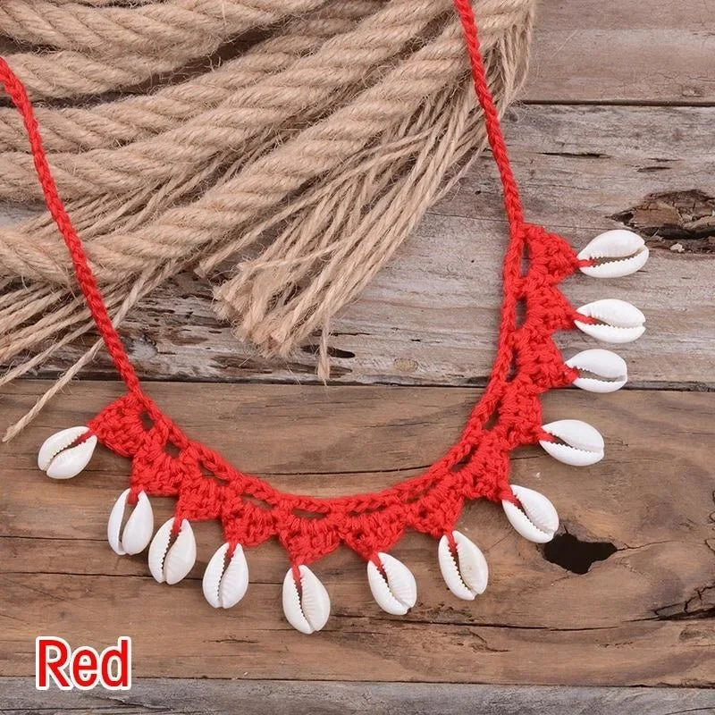 Handmade Shell Choker Necklace | Bohemian Beach Jewelry for Women