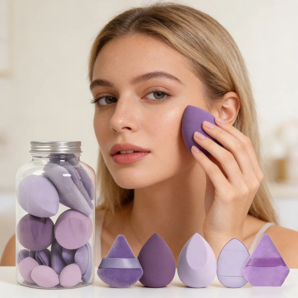 12pcs/15pcs Makeup Sponge Set | Super Soft Foundation Blender & Powder Puffs