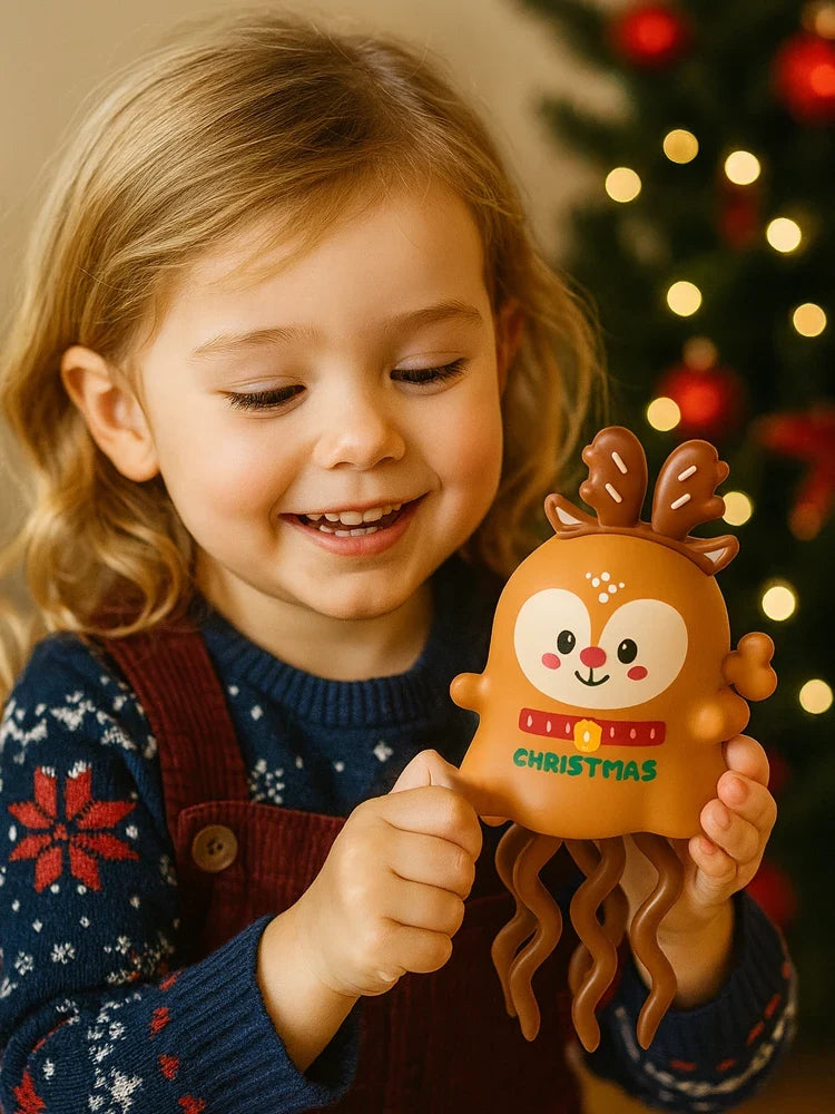 Magical Dancing Christmas Snowman or Elk Toy | Festive Wind-Up Clockwork Decoration