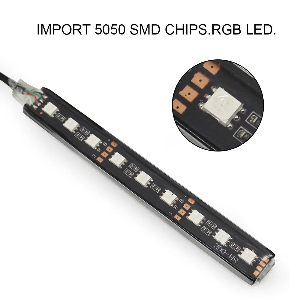 12V Car Interior LED Ambient Light | Plug and Play Cigarette Lighter Decorative Kit