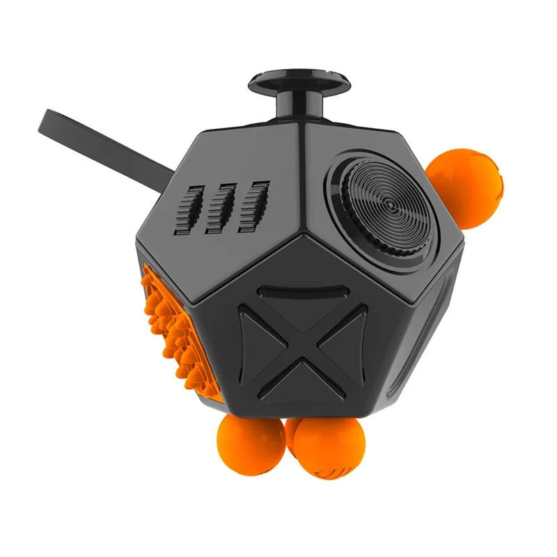 6/12 Sides Rainbow Fidget Cube | Decompression Sensory Toy for Anxiety and ADHD