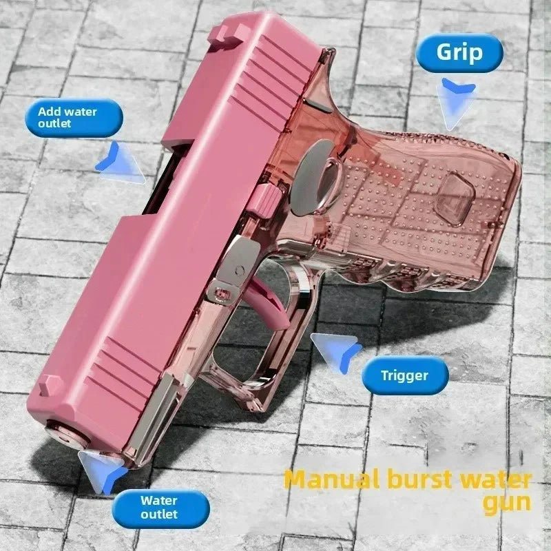 Hot Mini Desert Eagle Water Gun | Continuous Firing Toy Pistol for Summer Outdoor Fun