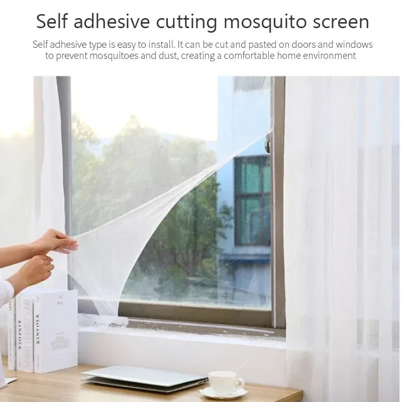 Self-Adhesive Mosquito Net Window Screen | No-Drill Insect Protection