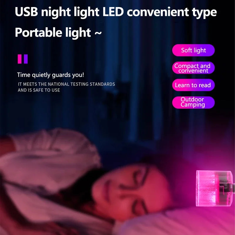 Mini USB RGB Night Light | Interior Ambient LED Decorative Lamp