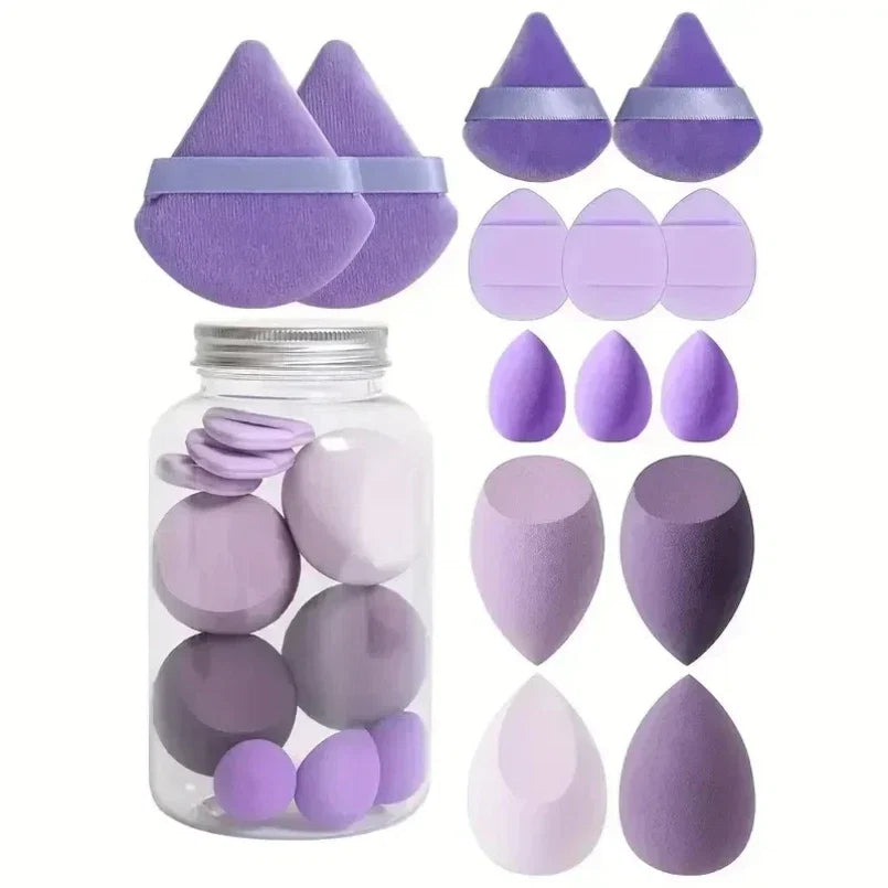 12/14Pcs Makeup Sponge Set | Latex-Free Beauty Blender Kit