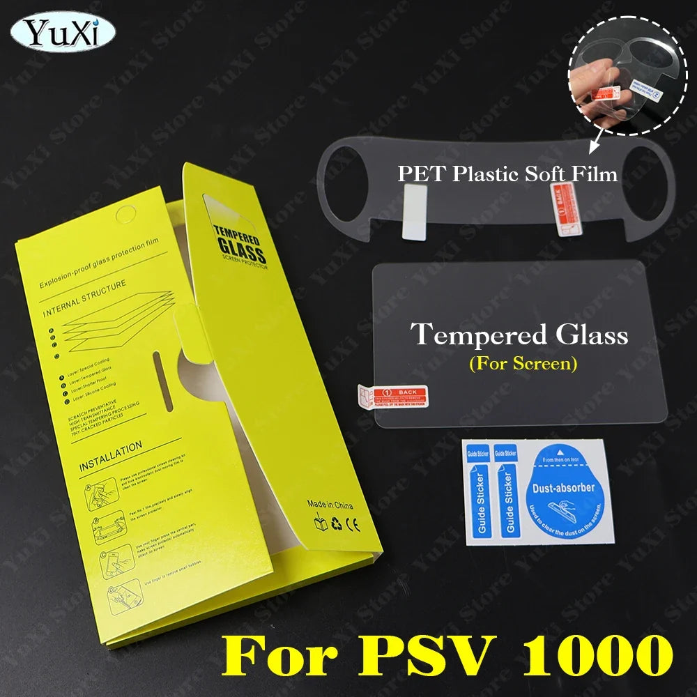 Clear Crystal Protective Case for PS Vita 1000 | Transparent Hard Shell with PET Film
