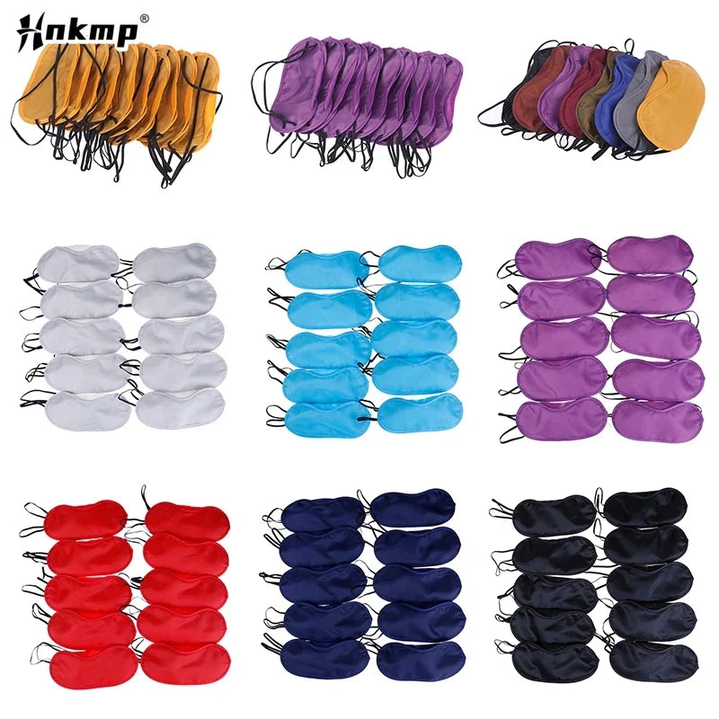 Silk Sleep Eye Mask Set | Light Blocking Padded Blindfold for Travel and Home