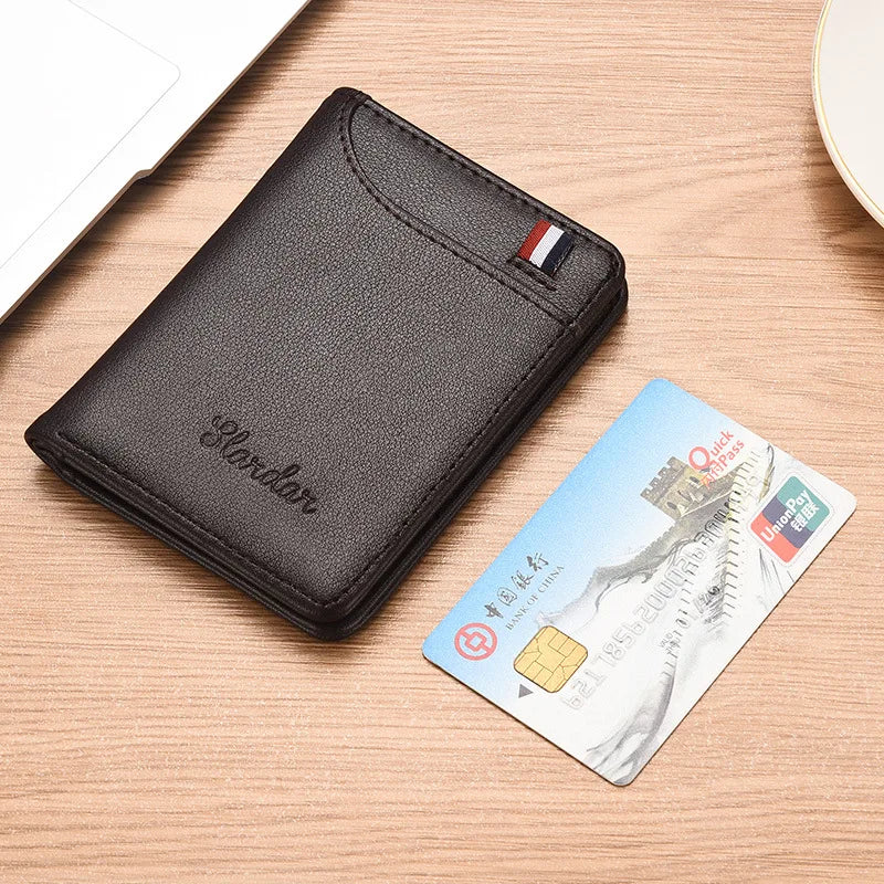 Ultra Thin Men's Wallet | Vertical Small Card Holder