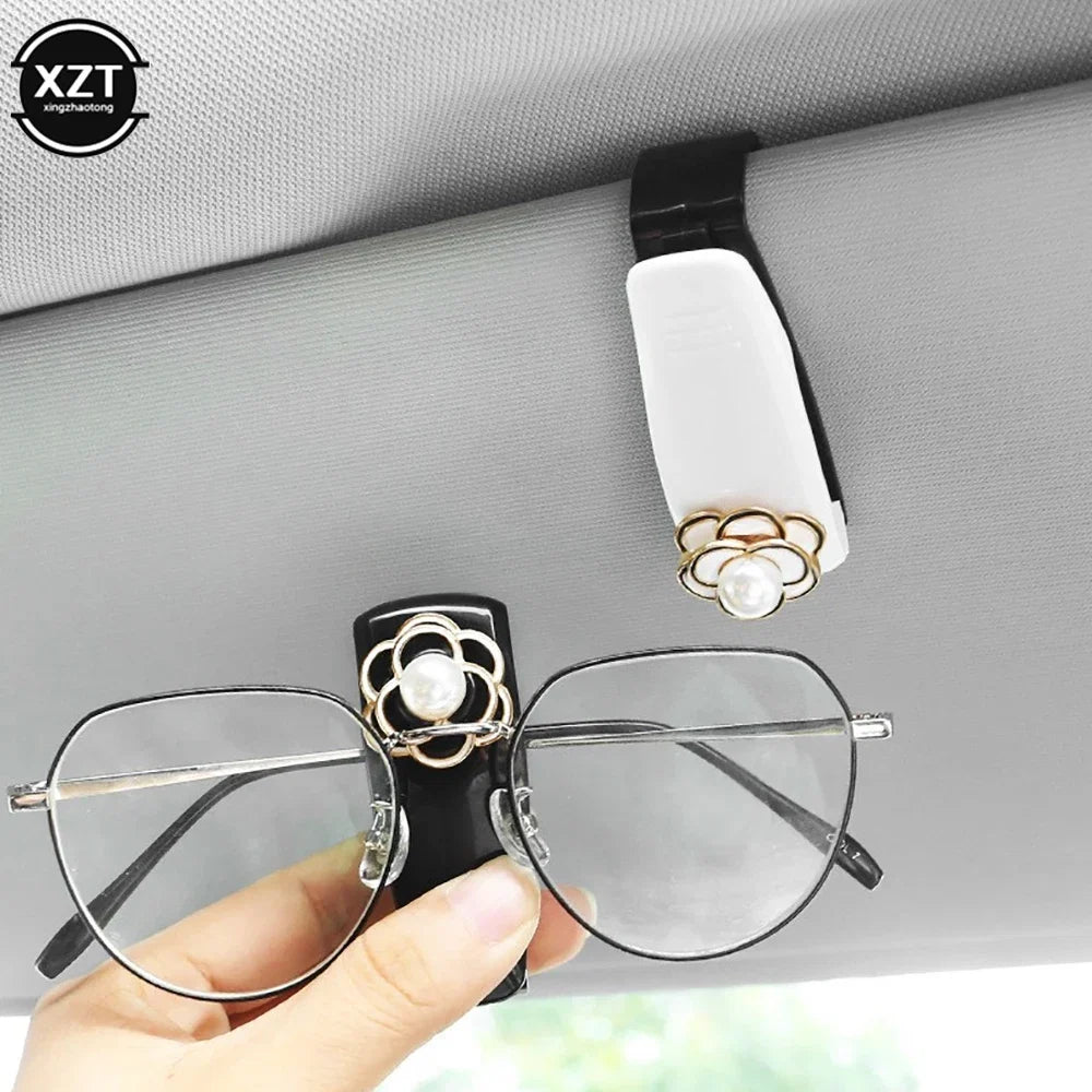 Auto Sun Visor Glasses Fastener Clip | Universal Car Sunglasses Holder