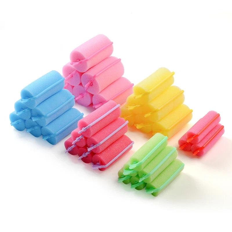 Soft Sponge Foam Cushion Hair Rollers | DIY Home Hair Styling Kit