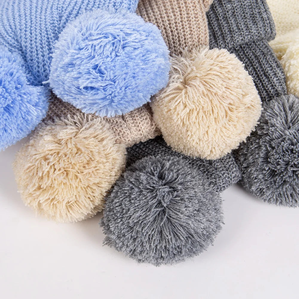 Baby Knotted Turban Hat for Newborns | Pom Pom Cap