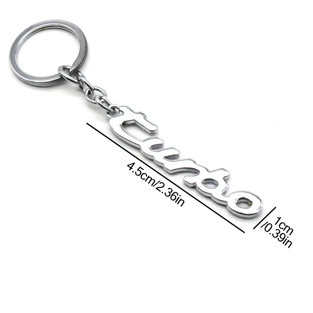 Metal Keychain for Car Keys | Turbo Style Gift for Men and Women