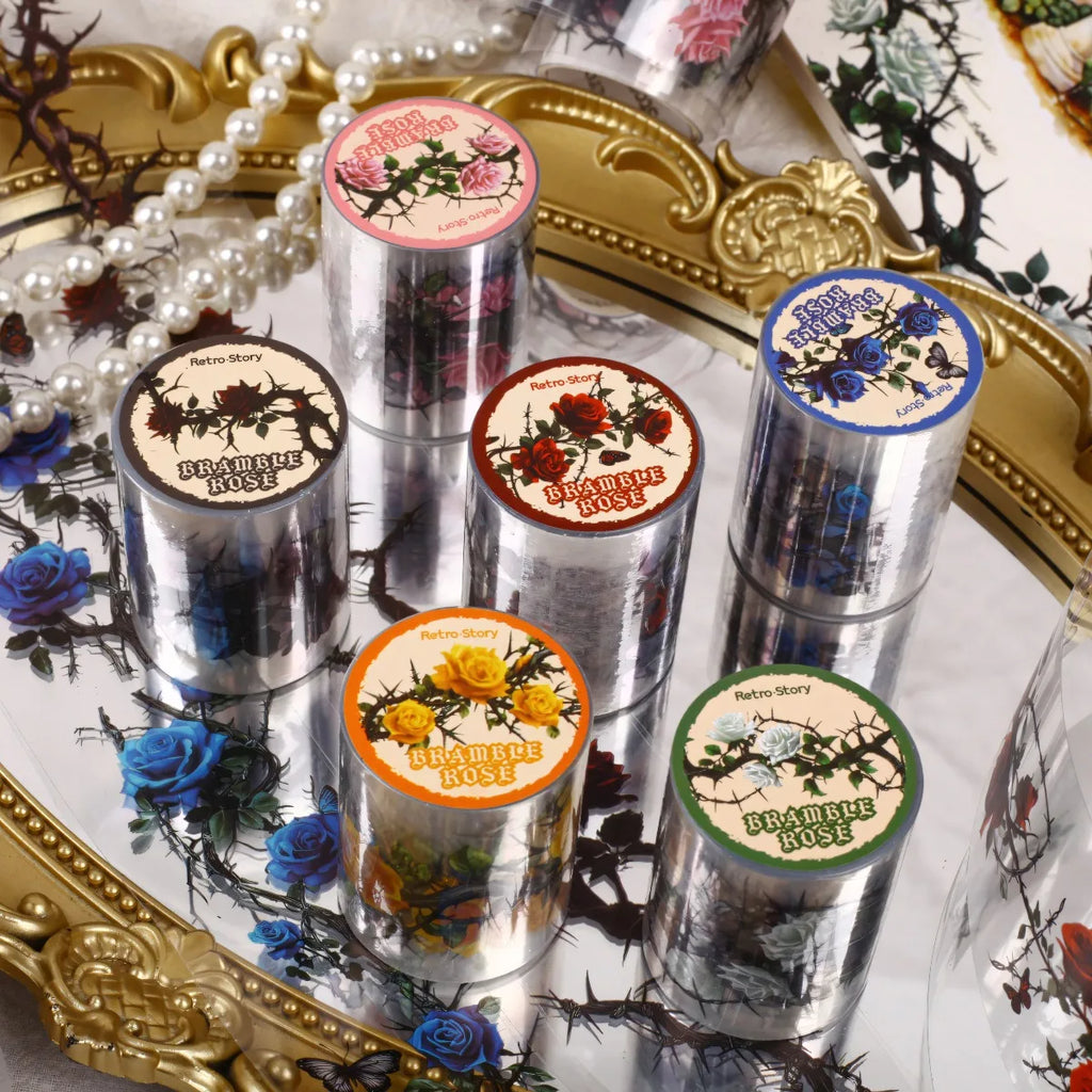 Floral Theme Decorative Adhesive Tapes | Scrapbooking and Craft Stickers