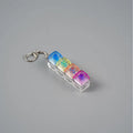 LED Light Up Keychain Keyboard Fidget Toy | Clickable Stress Relief Keychain