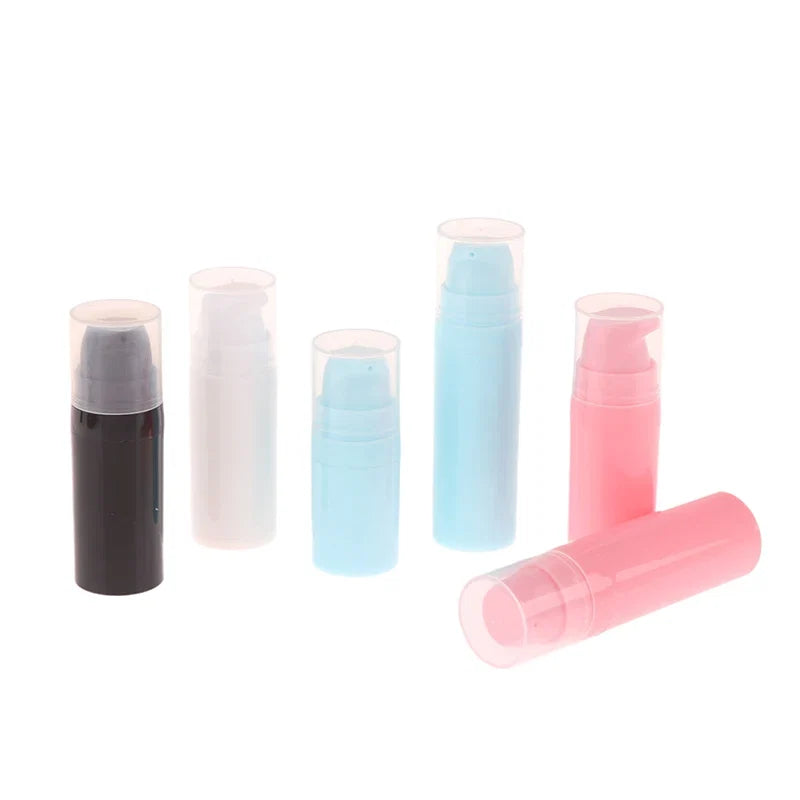 Refillable Airless Pump Bottles for Travel | Vacuum Lotion Containers 5ml 10ml 15ml