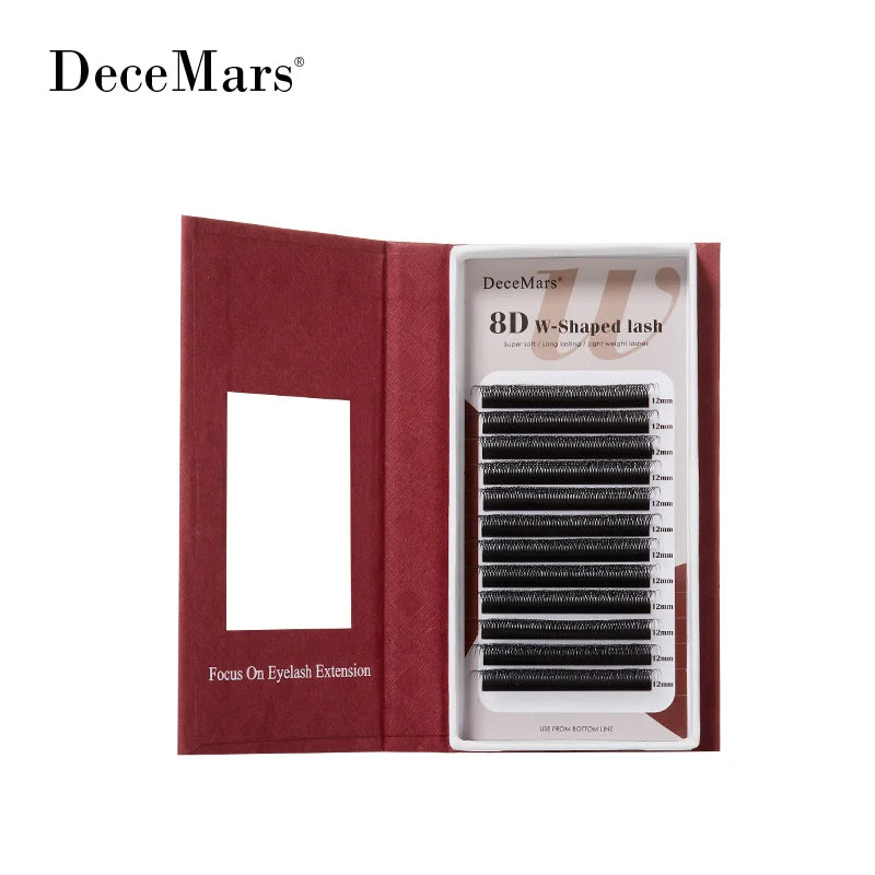 DeceMars 8D W Shaped Eyelash Extension Tray | Salon-Grade Volume Lashes