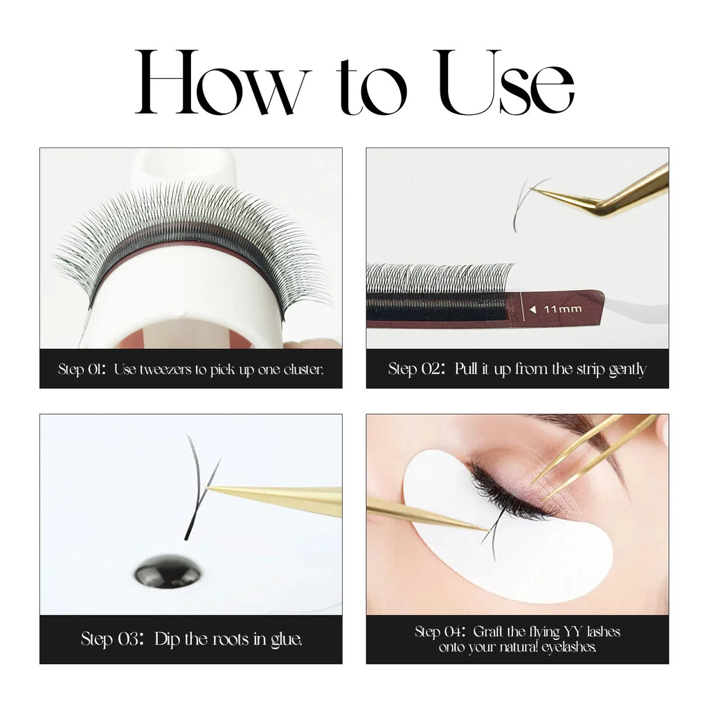 DeceMars Camellia YY Eyelash Extensions | 3D to 6D Flying Eyelash Kit
