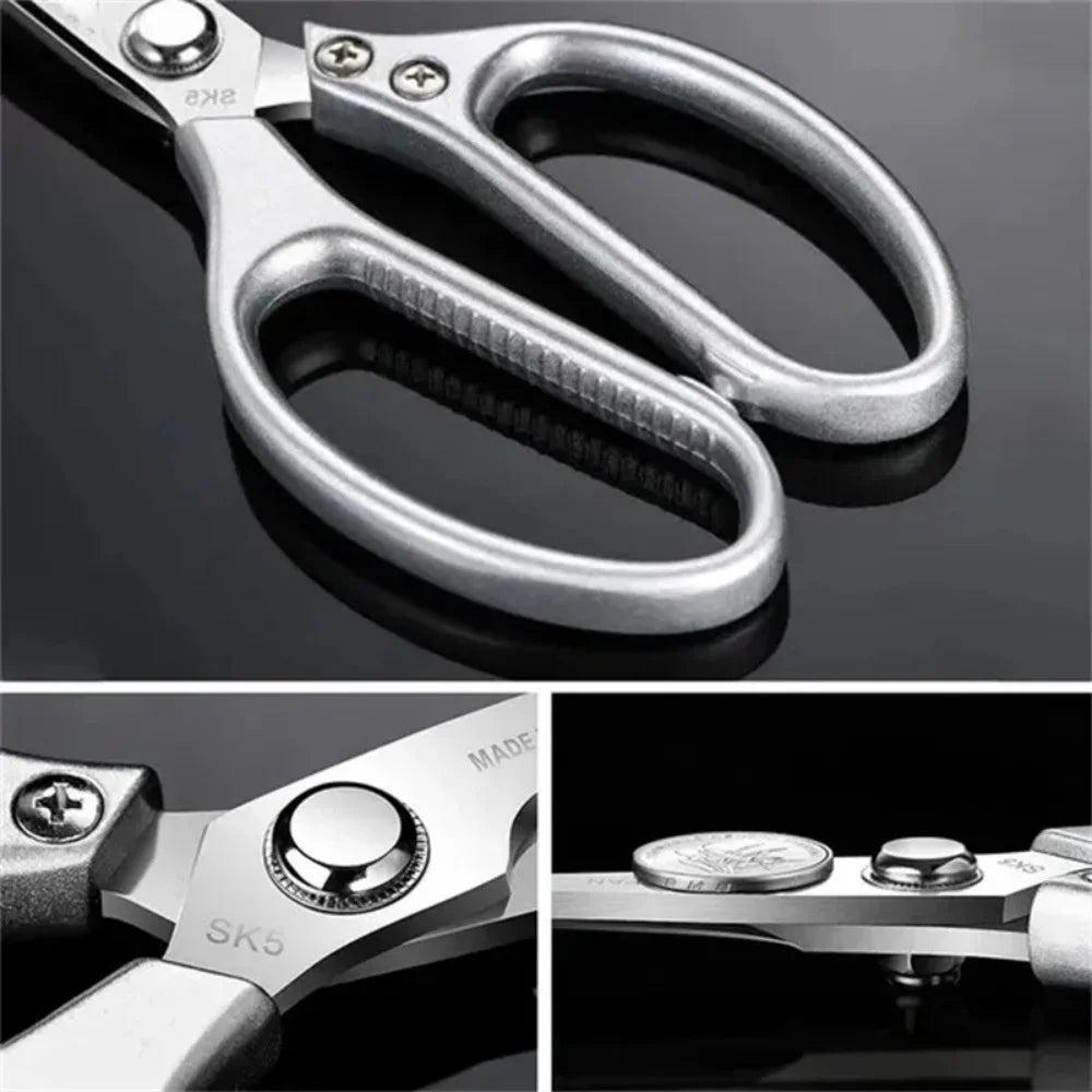 Stainless Steel Kitchen Scissors for Cutting Chicken Bones | Heavy Duty Poultry Shears