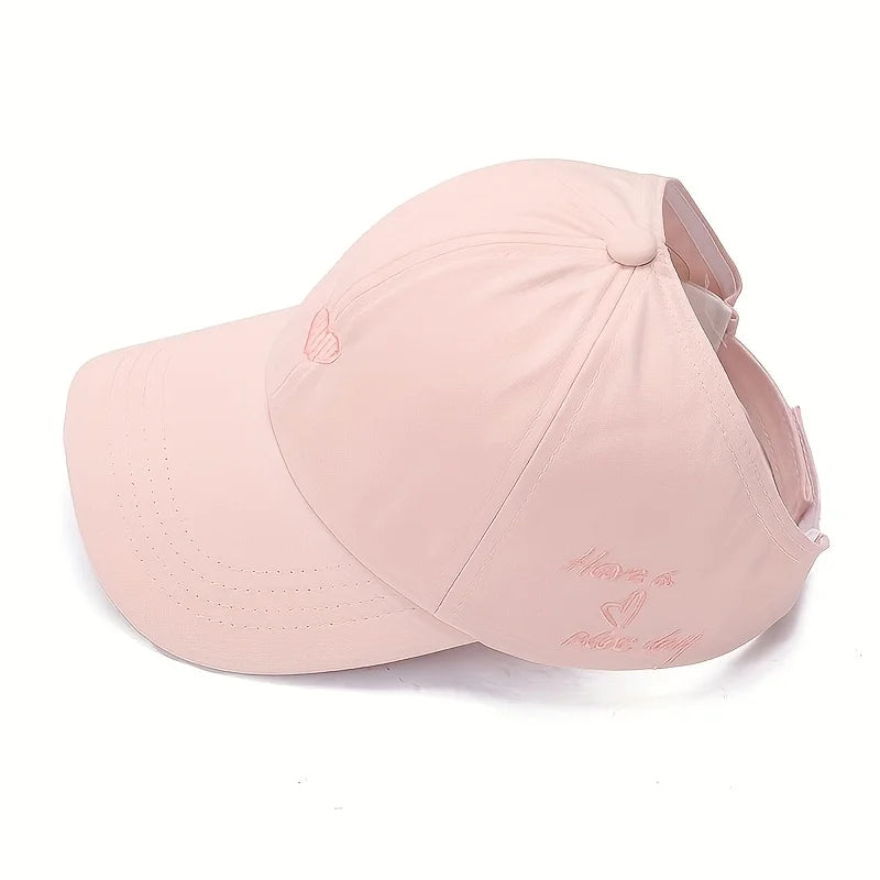 Summer Ponytail Baseball Cap | Breathable Outdoor Sun Hat for Women