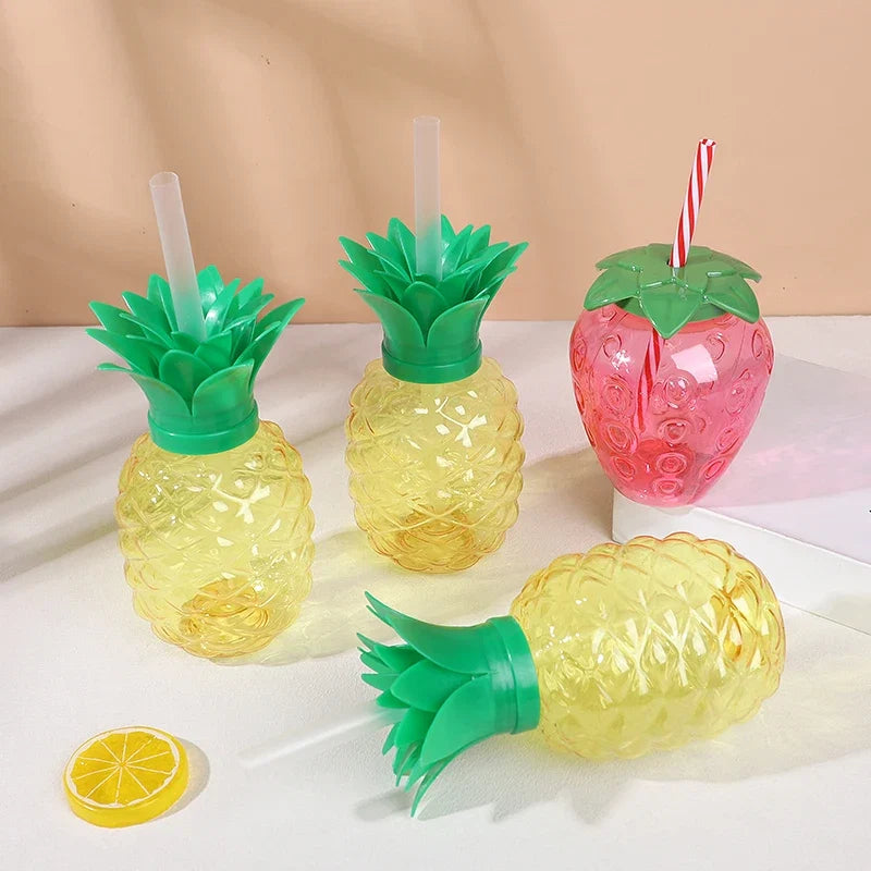 Creative Strawberry Pineapple Juice Cups | Photography Props & Summer Gift