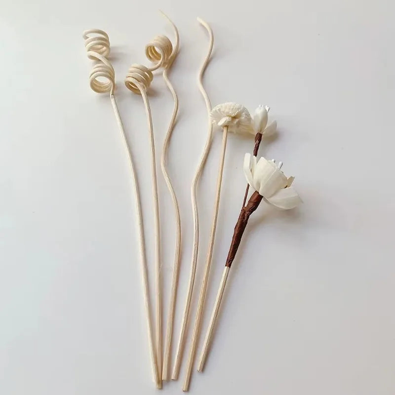 5/6Pcs Flower Fragrance Stick Fireless Aromatherapy Rattan Sticks Fragrance Diffuser | DIY Home Decor Set