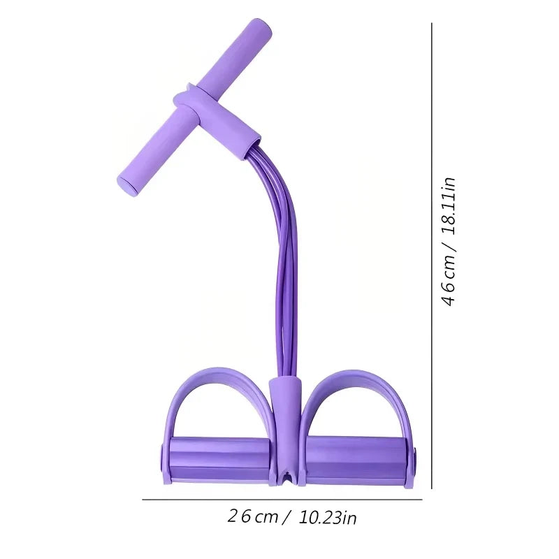 Six-Tube Pedal Tension Rope | Multi-Functional Indoor Fitness Equipment