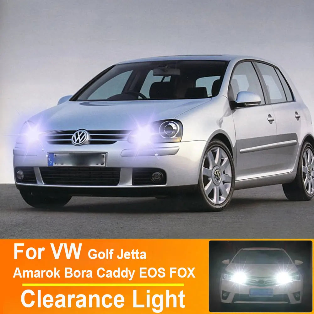 2Pcs LED Clearance Parking Lights for Volkswagen VW Golf 4 5 6 Plus Jetta 3 4 Amarok Bora Caddy 3 4 EOS FOX | Canbus T10 W5W