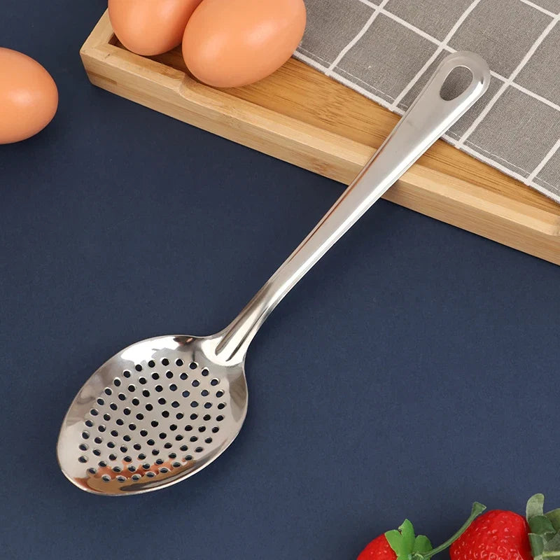 Stainless Steel Strainer Spoon | Perforated Colander Spoon for Kitchen Cooking