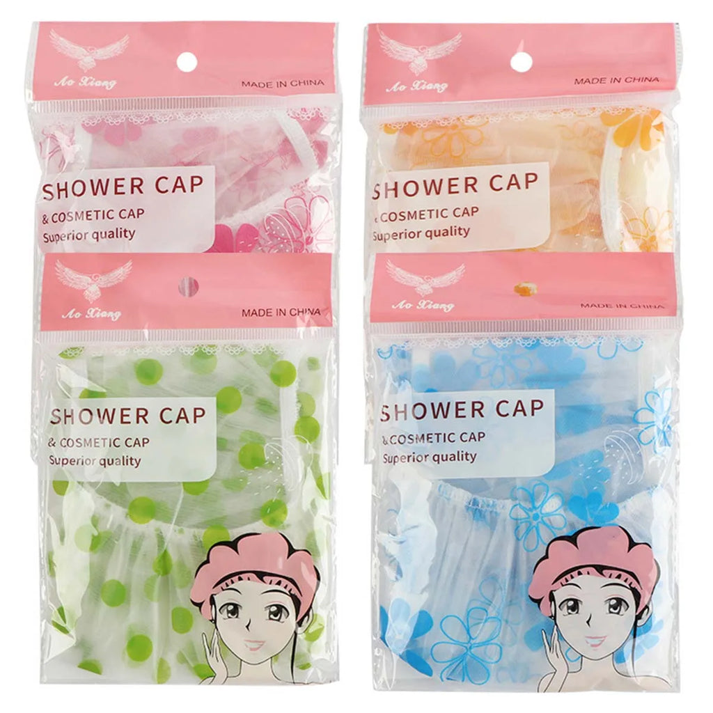 Shower Cap for Long Hair | Waterproof Reusable Hair Cover