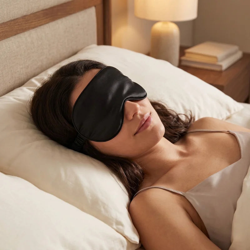 Silky Sleep Mask | 100% Blackout Eye Mask for Travel, Nap & Night Sleep