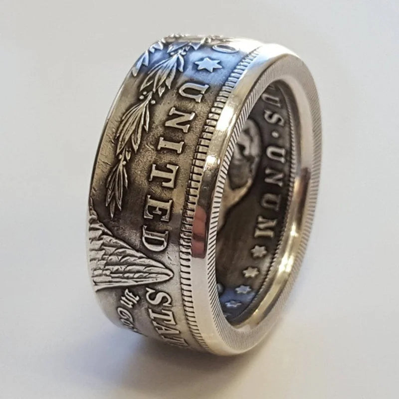 Vintage S925 Sterling Silver Ring | Classic Motto Design for Men