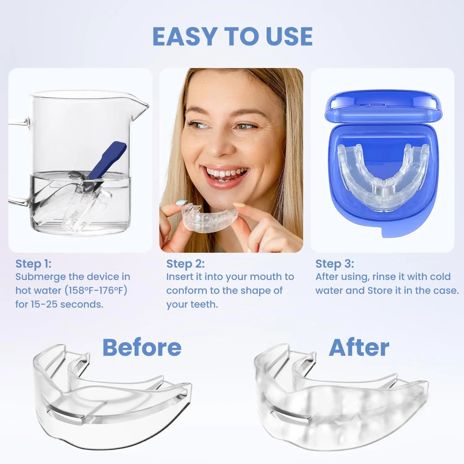 Snoring Mouth Guard | Anti Snoring Device for Bruxism and Sleep Apnea Relief