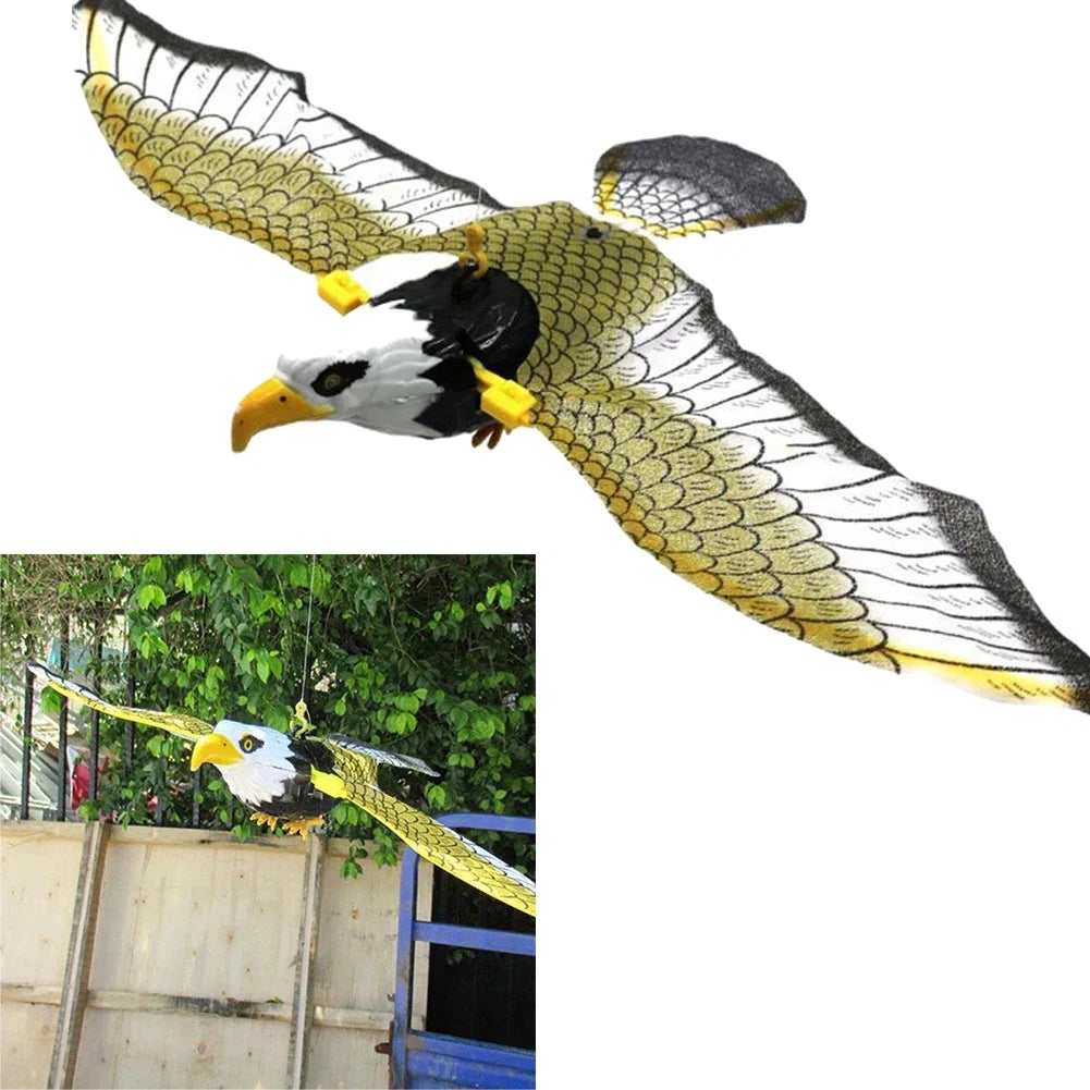 Hanging Eagle Hawk Bird Scarer Deterrent | Garden Pest Protection Decoy