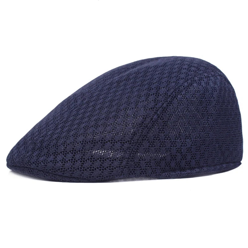 Summer Mesh Beret Hat | Unisex Newsboy Flat Cap for Casual Wear