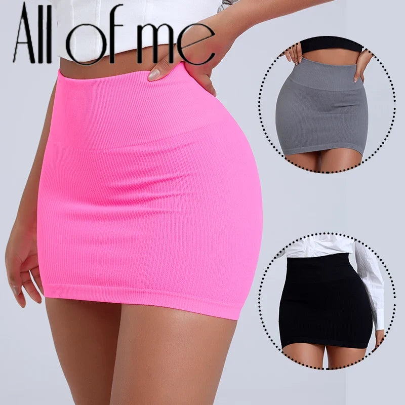 High Waist Knitted Mini Skirt | Slim Fit Work Pencil Skirt for Women