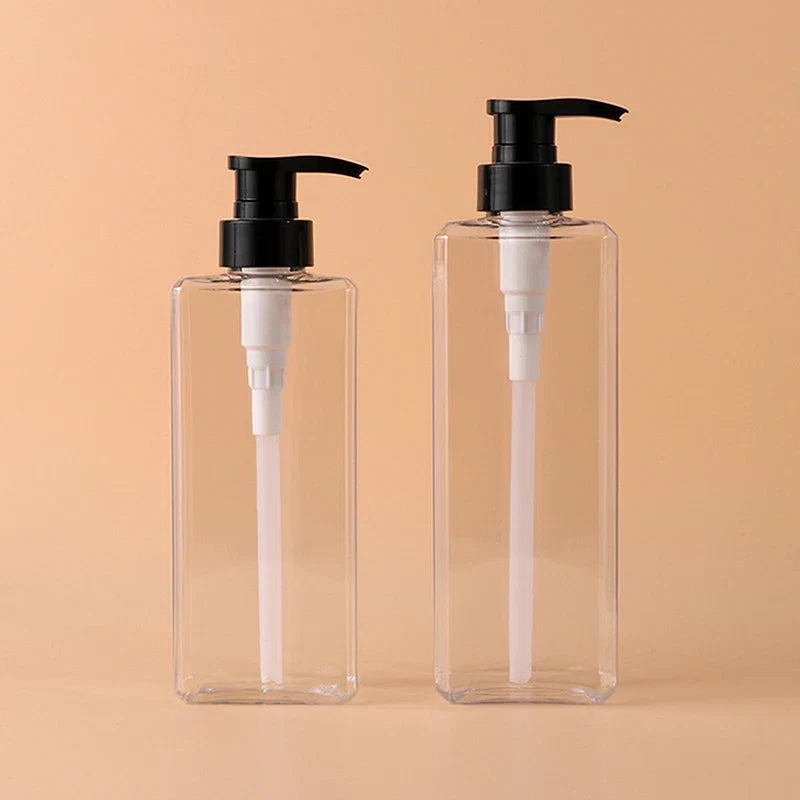 Square Soap Dispenser | Refillable 400/500ml Bathroom Pump Bottle