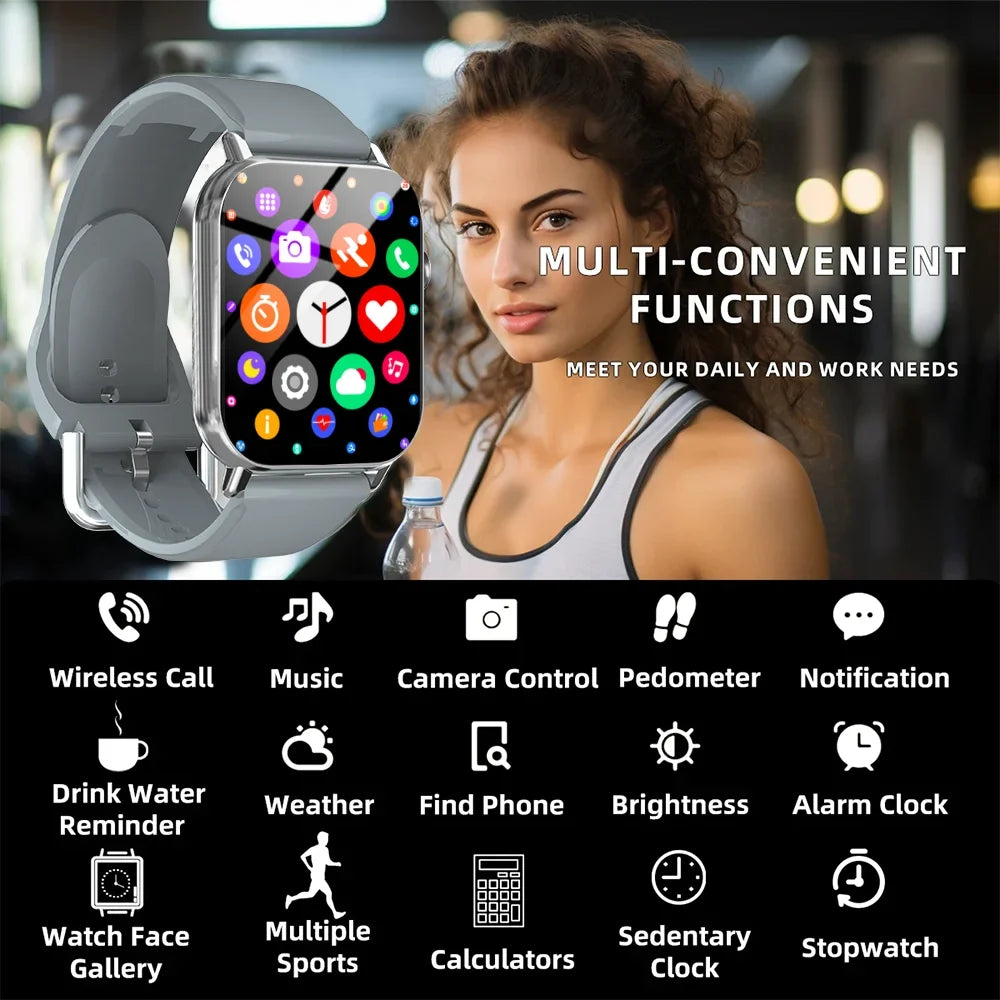 KESHUYOU H6 Plus Smart Watch | 1.85-Inch Bluetooth Calling Fitness Tracker