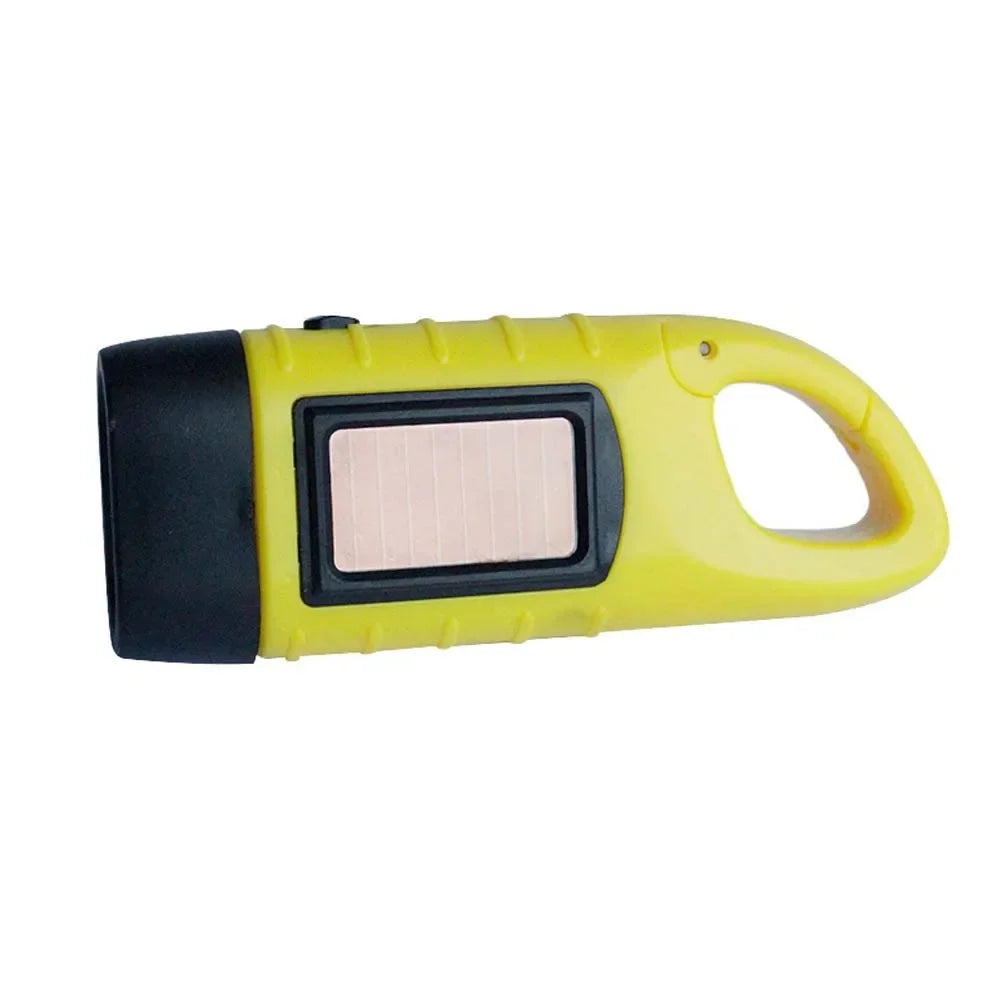 Solar Hand Crank Flashlight | Portable LED Emergency Lantern for Camping and Hiking