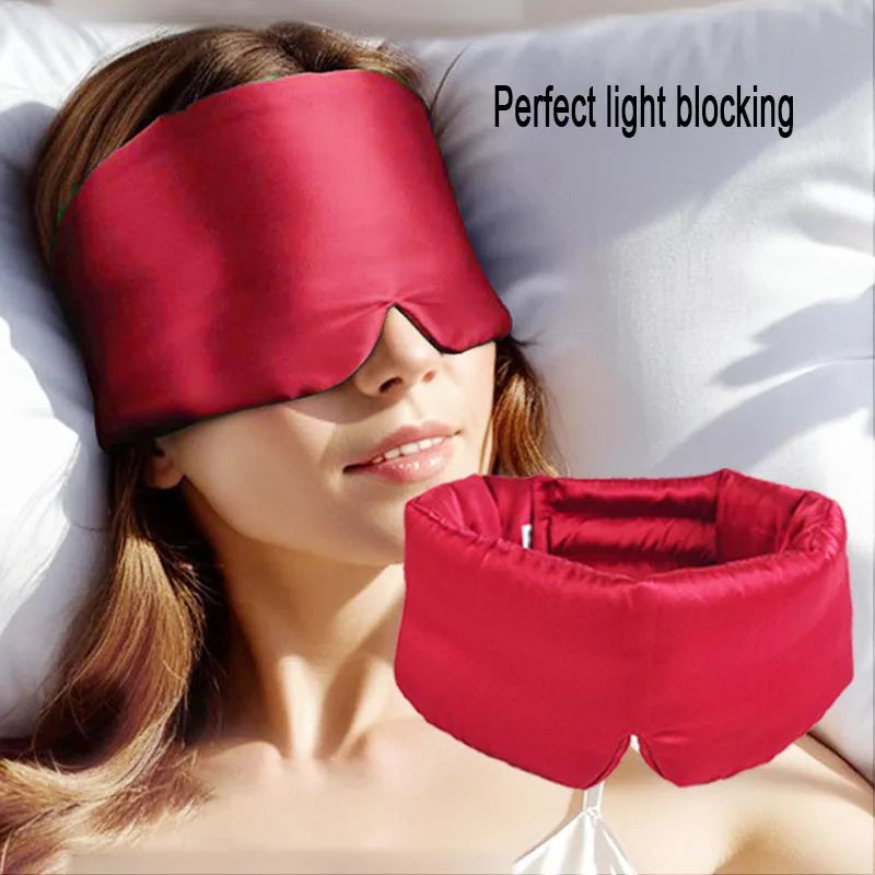 Imitated Silk Sleep Mask | Soft Pressureless Eye Cover for Deep Sleep