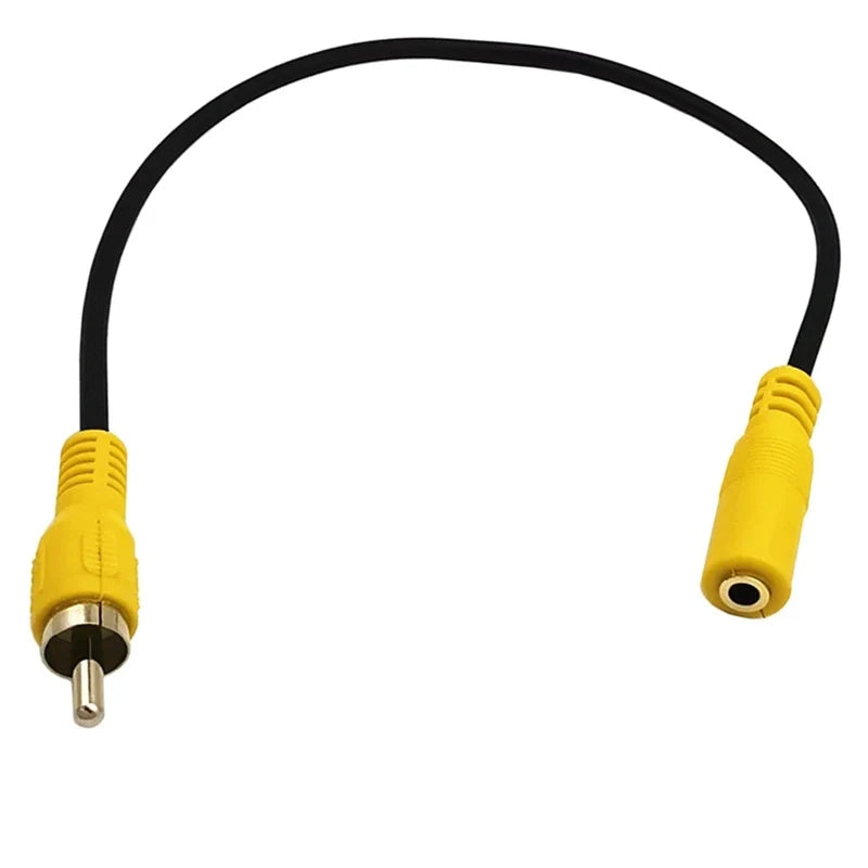 UXG 3.5mm Mini Mono Male to RCA Female Video Audio Adapter Cable | 1FT