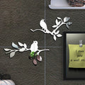 3D Mirror Birds Branch Wall Stickers | Removable Decorative Wall Art for Home