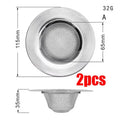 Kitchen Sink Strainer | Stainless Steel Mesh Drain Filter for Sink and Bathroom