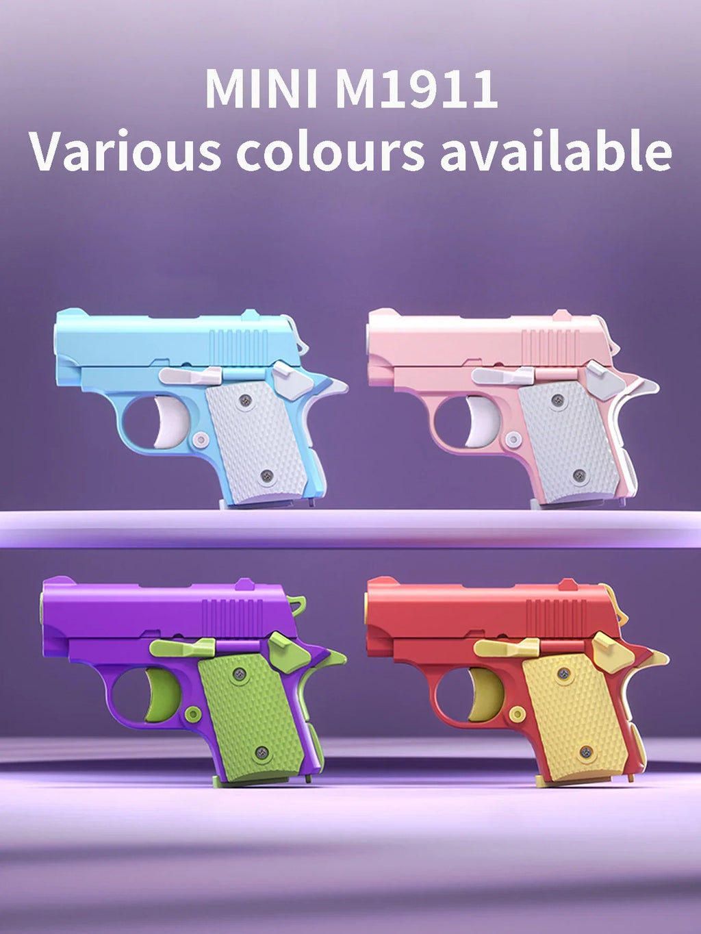 Mini M1911 Mechanical Linkage Toy Gun | Non-Launchable Fidget Toy Model