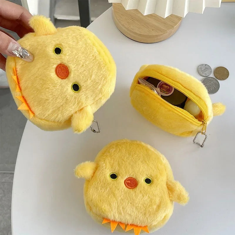 Cartoon Cute Pig Animal Coin Purse | Kawaii Soft Plush Zipper Wallet for Kids