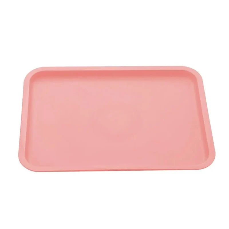 Rectangular Plastic Pallet Tray | Nordic Multi-Color Serving Tray for Food, Bread, Fruit, and Dessert